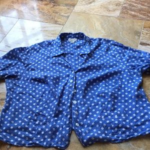 Talbots 3/4sleeve linen shirt / lightweight jacket